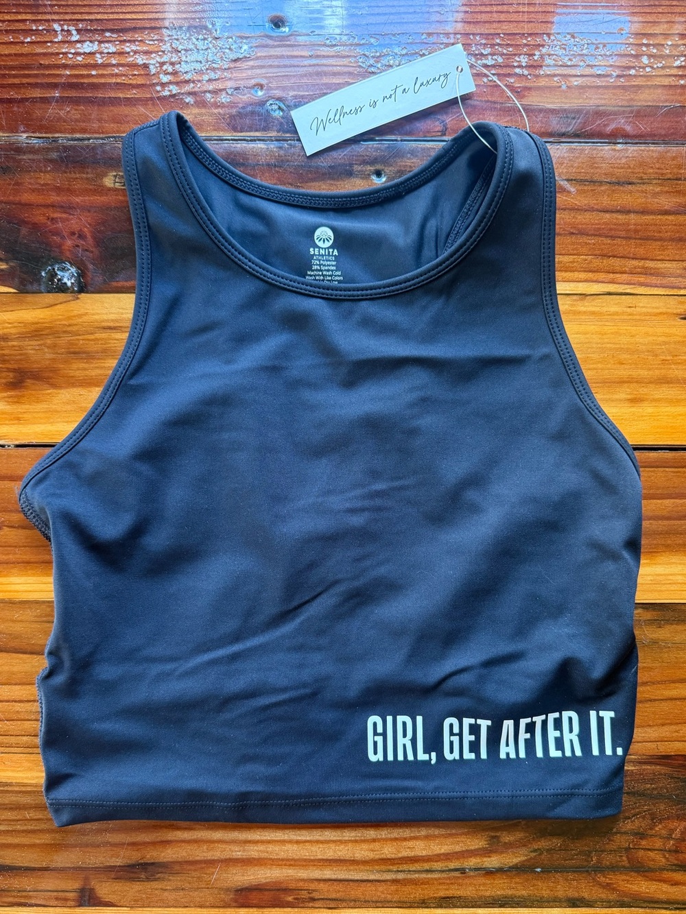 Senita Athletics x Girl Get After It (GGAI) Collab Malibu Crop Top - Size S, NWT